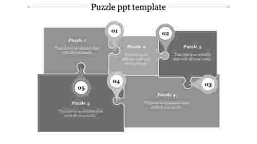 puzzle ppt template-puzzle ppt template-Gray